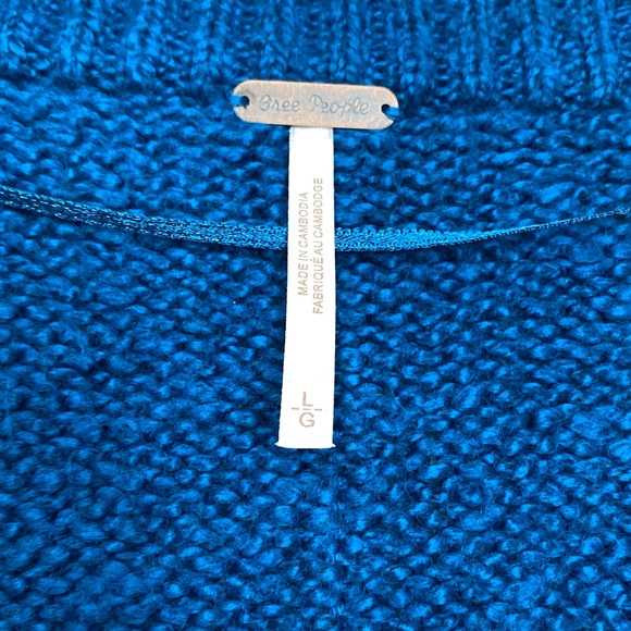 NWT FREE PEOPLE Brookside Oversized Sweater Tunic Size Large - Picture 7 of 14